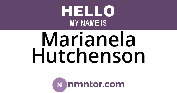 Marianela Hutchenson