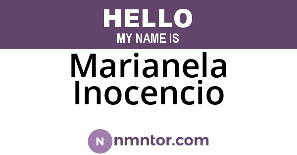 Marianela Inocencio