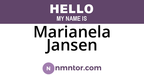 Marianela Jansen