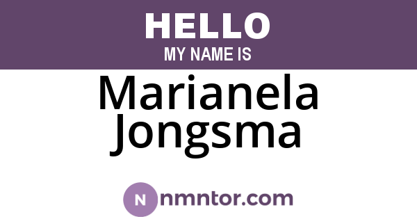 Marianela Jongsma