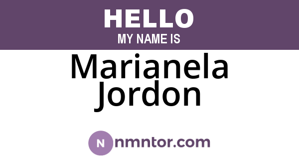 Marianela Jordon