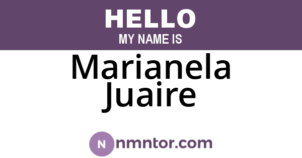 Marianela Juaire