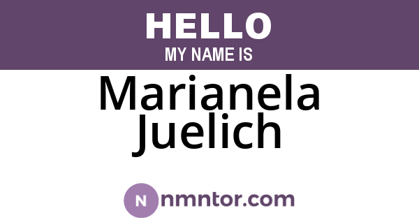Marianela Juelich