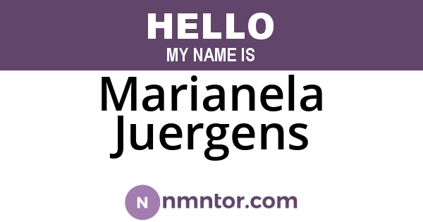 Marianela Juergens