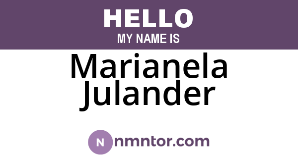 Marianela Julander