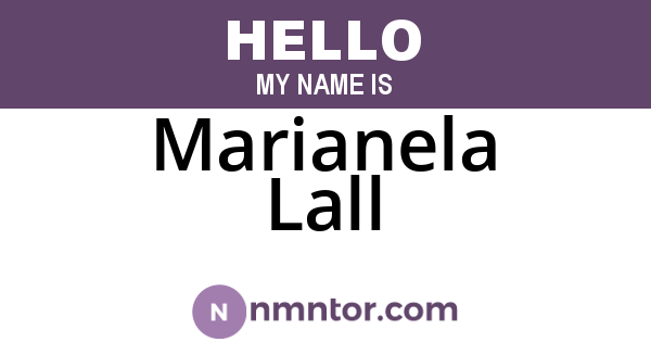 Marianela Lall