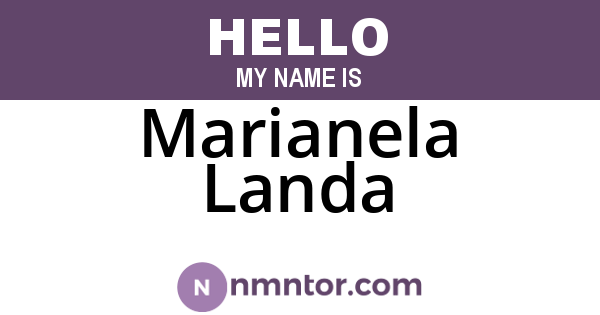 Marianela Landa