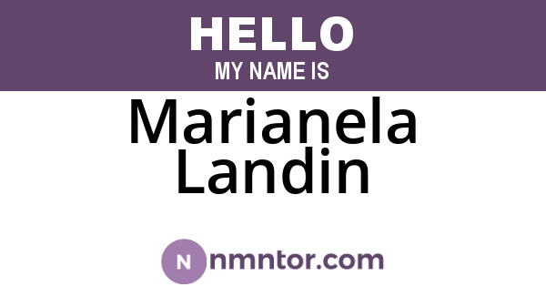 Marianela Landin
