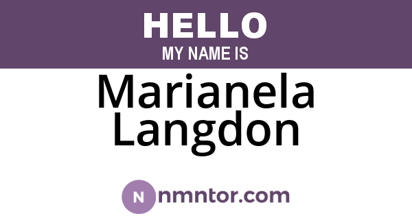 Marianela Langdon