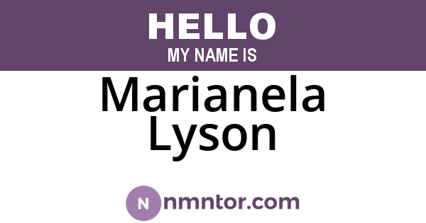 Marianela Lyson