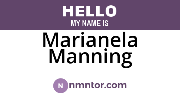 Marianela Manning