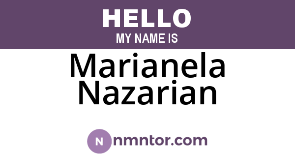 Marianela Nazarian