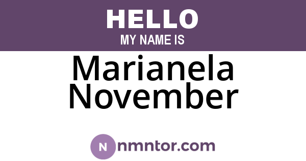 Marianela November