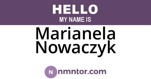 Marianela Nowaczyk