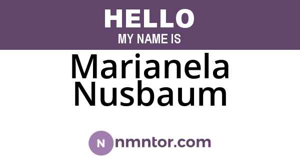 Marianela Nusbaum