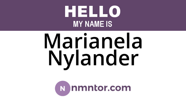 Marianela Nylander