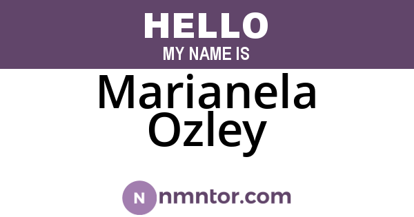 Marianela Ozley