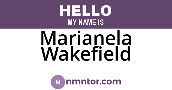Marianela Wakefield