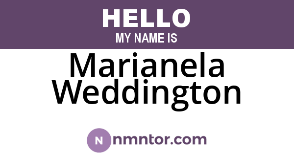 Marianela Weddington