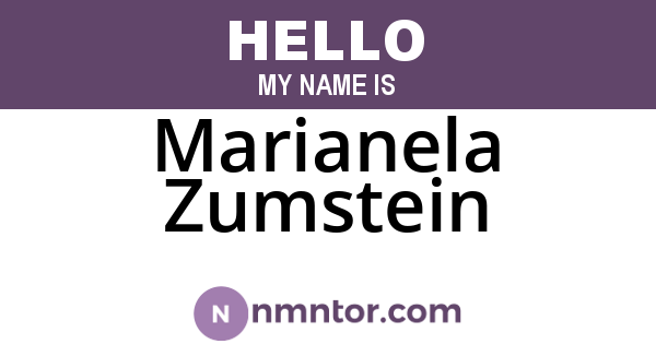Marianela Zumstein