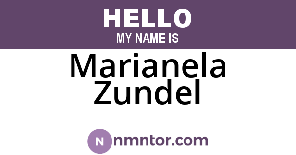 Marianela Zundel