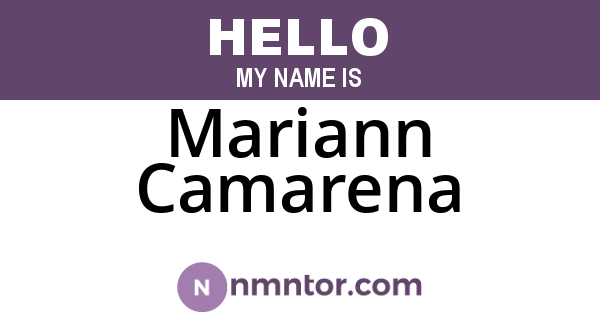 Mariann Camarena