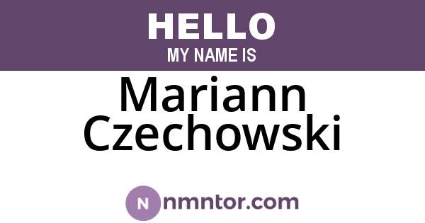 Mariann Czechowski