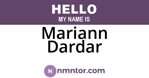 Mariann Dardar