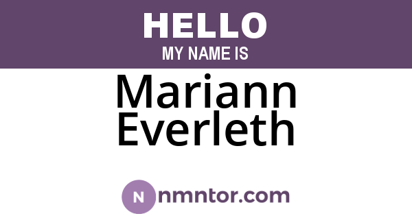 Mariann Everleth