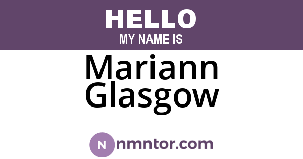 Mariann Glasgow