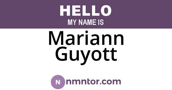 Mariann Guyott