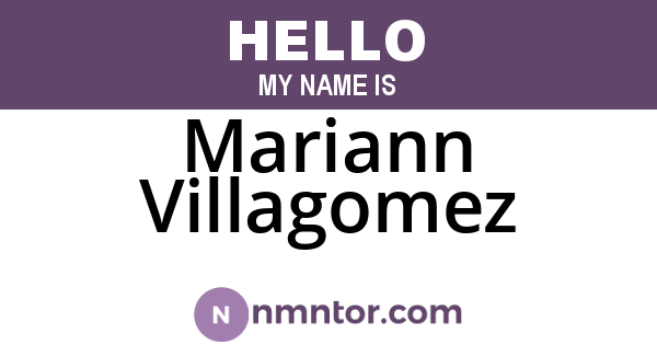 Mariann Villagomez