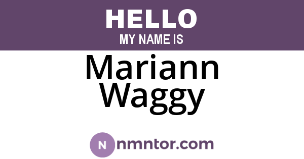 Mariann Waggy