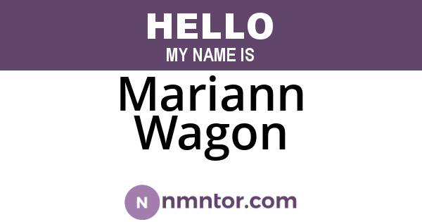 Mariann Wagon