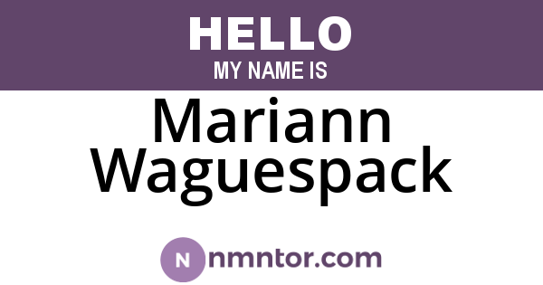 Mariann Waguespack