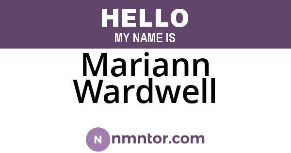 Mariann Wardwell