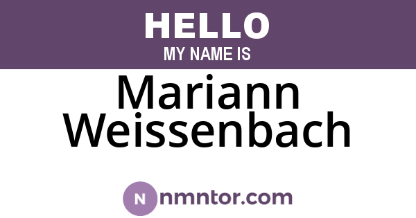 Mariann Weissenbach