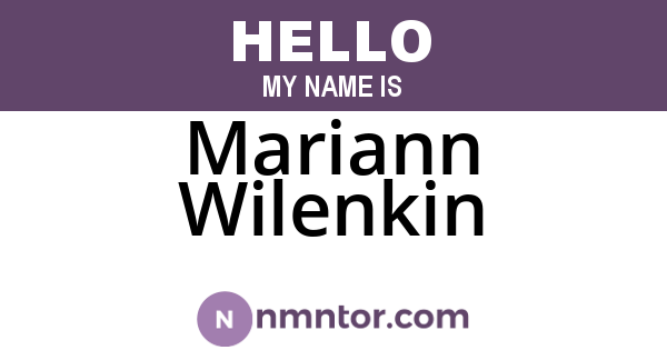 Mariann Wilenkin