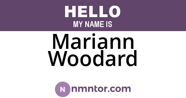 Mariann Woodard