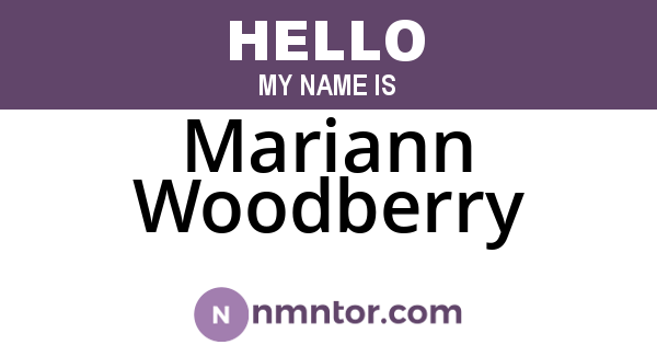 Mariann Woodberry