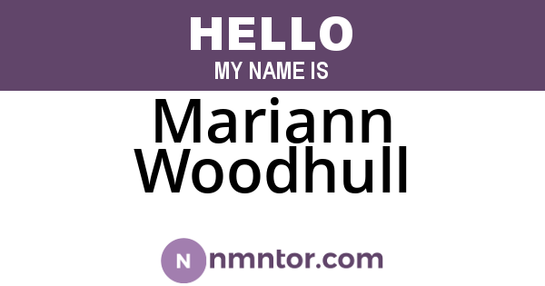 Mariann Woodhull