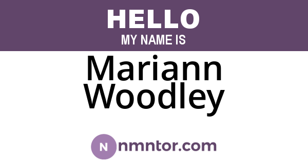 Mariann Woodley