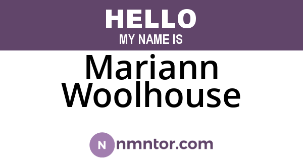 Mariann Woolhouse