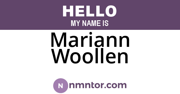 Mariann Woollen