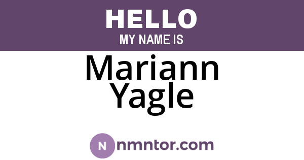 Mariann Yagle