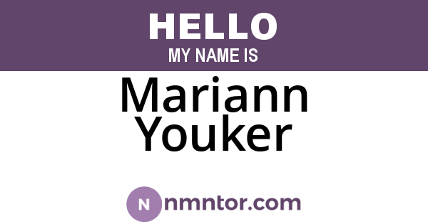 Mariann Youker