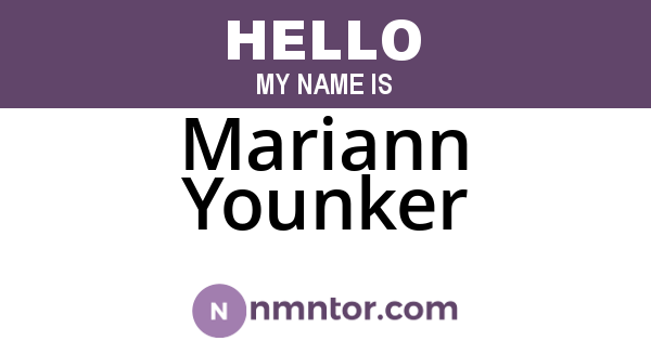 Mariann Younker