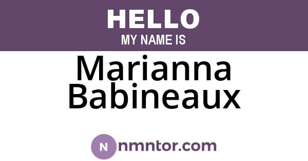 Marianna Babineaux