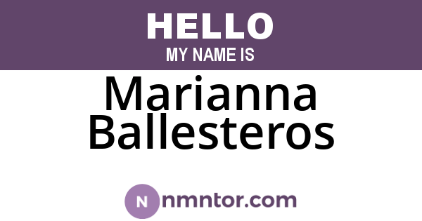 Marianna Ballesteros