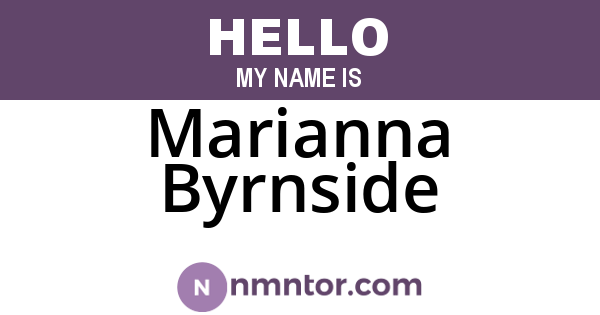 Marianna Byrnside